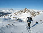 L'ascension à skis de randonnée et peaux de phoque